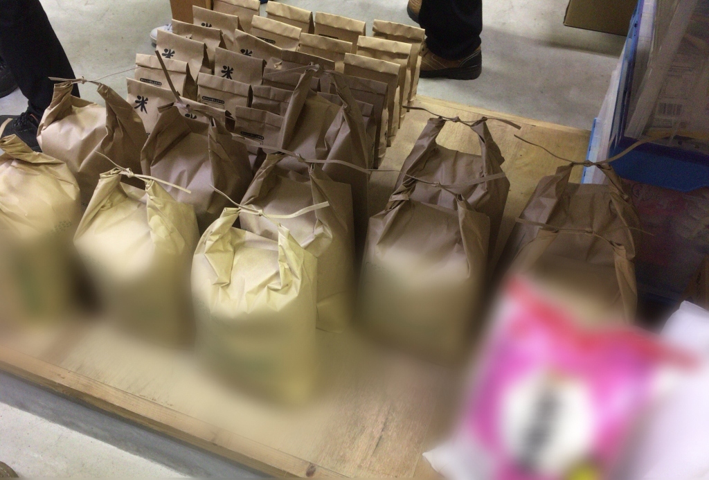 フードバンク福岡に寄贈された食品の写真です